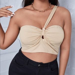 Tan Crop Top